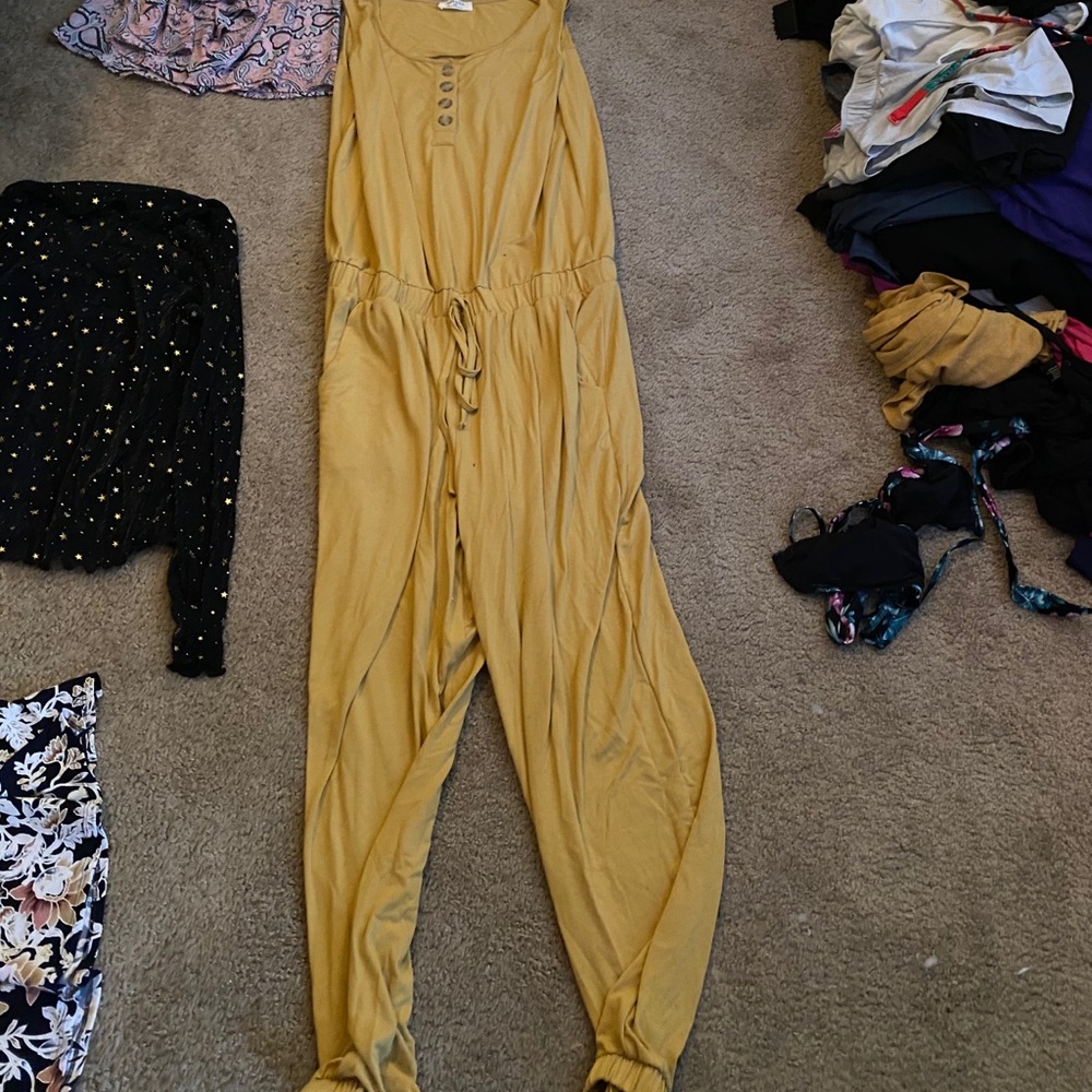 Yellow jumpsuit